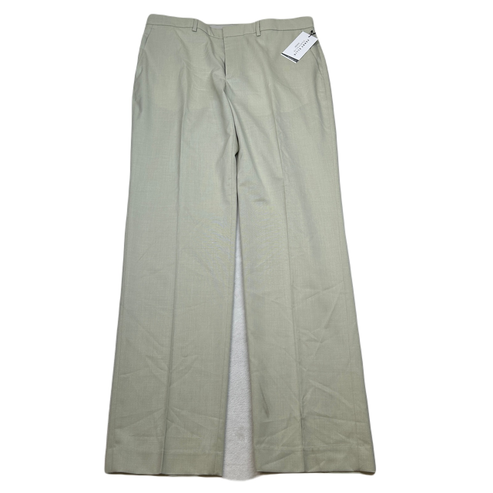Perry Ellis Portfolio Dress Pants Mens 36x34 Green Modern Fit Flex Stretch New